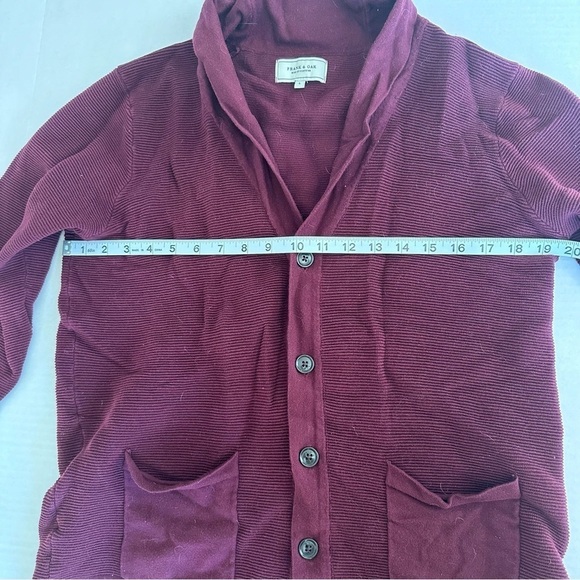 Frank & Oak Cotton Cardigan Blazer Size Large Jacket Sweatshirt Sweater - Picture 5 of 7